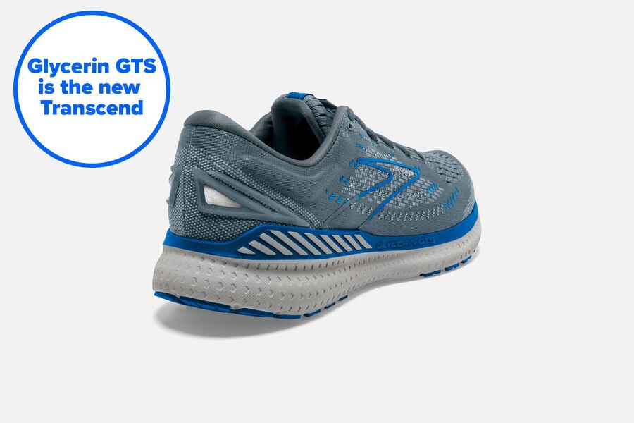 Brooks Glycerin Gts 19 Road Loopschoenen Heren - Grijs/Blauw - 286471HKA